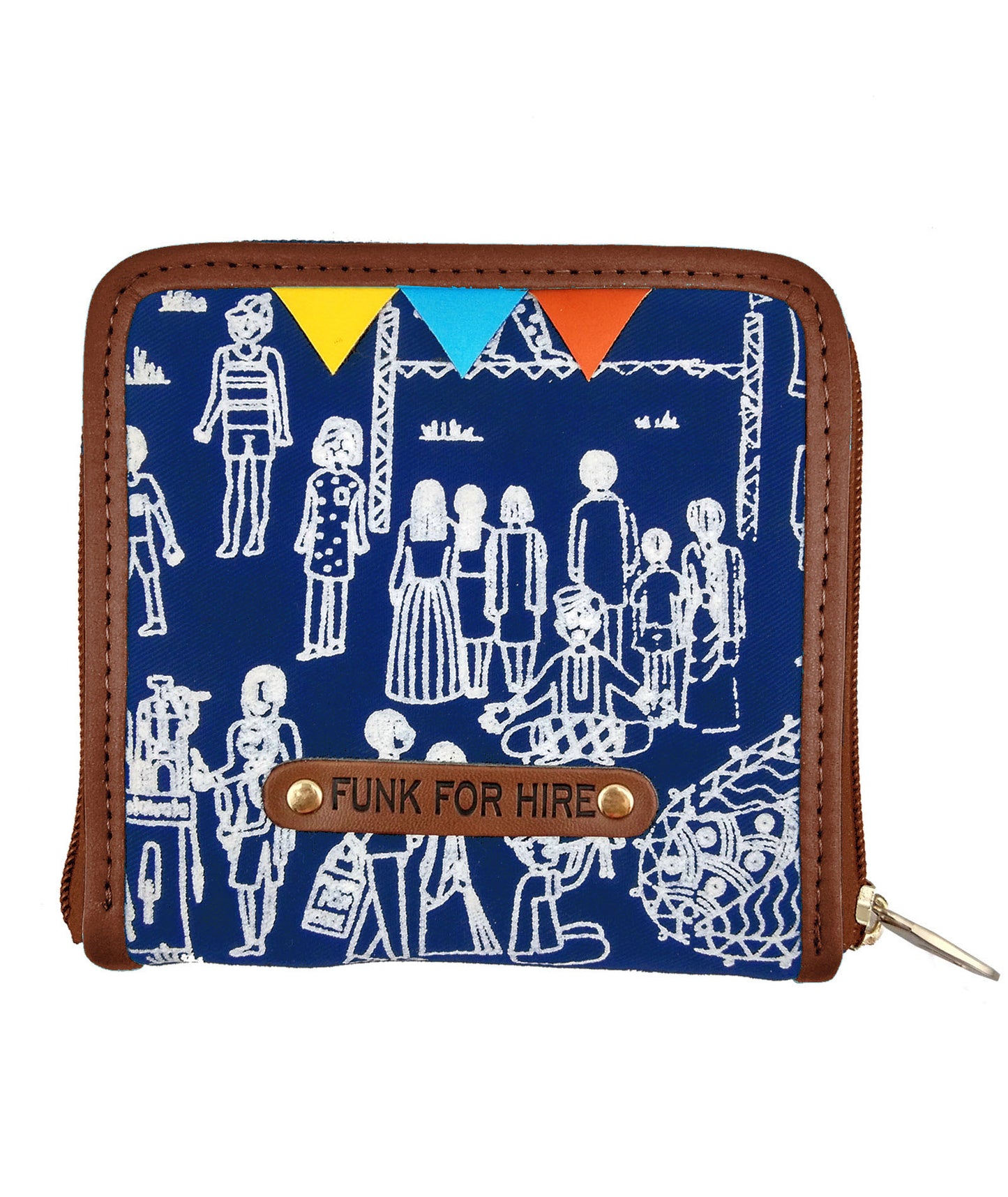 Mela Petrol Blue Square Wallet