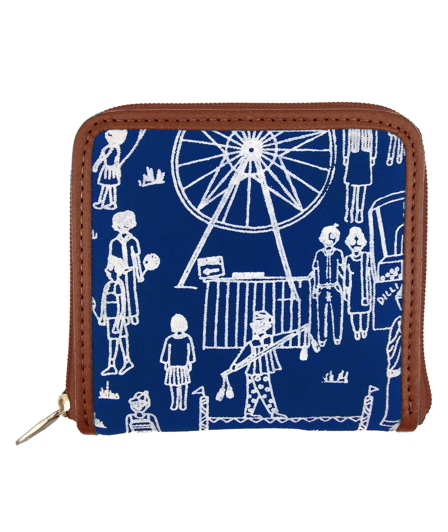 Mela Petrol Blue Square Wallet