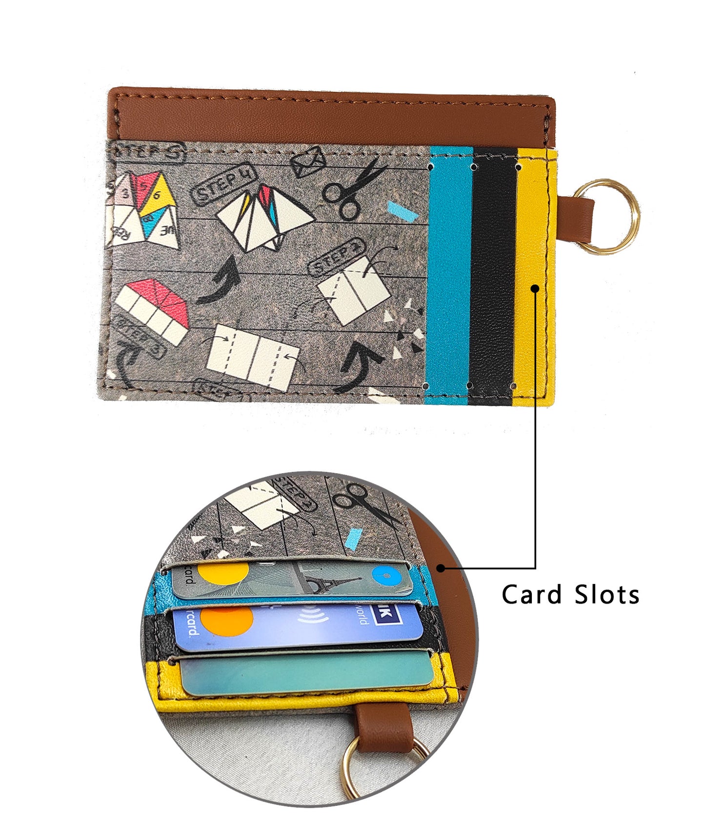 Combo Offers : Origami Laptop Off White Sleeve & Card Grey Wallet