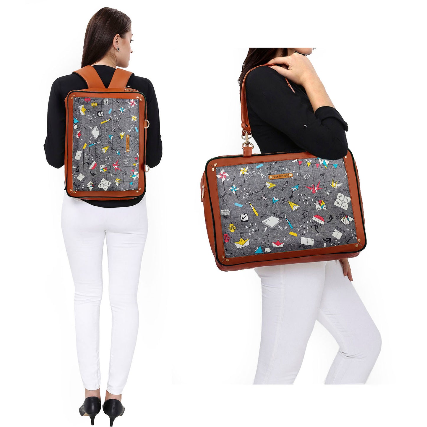 Luggage Backpack Origami Grey