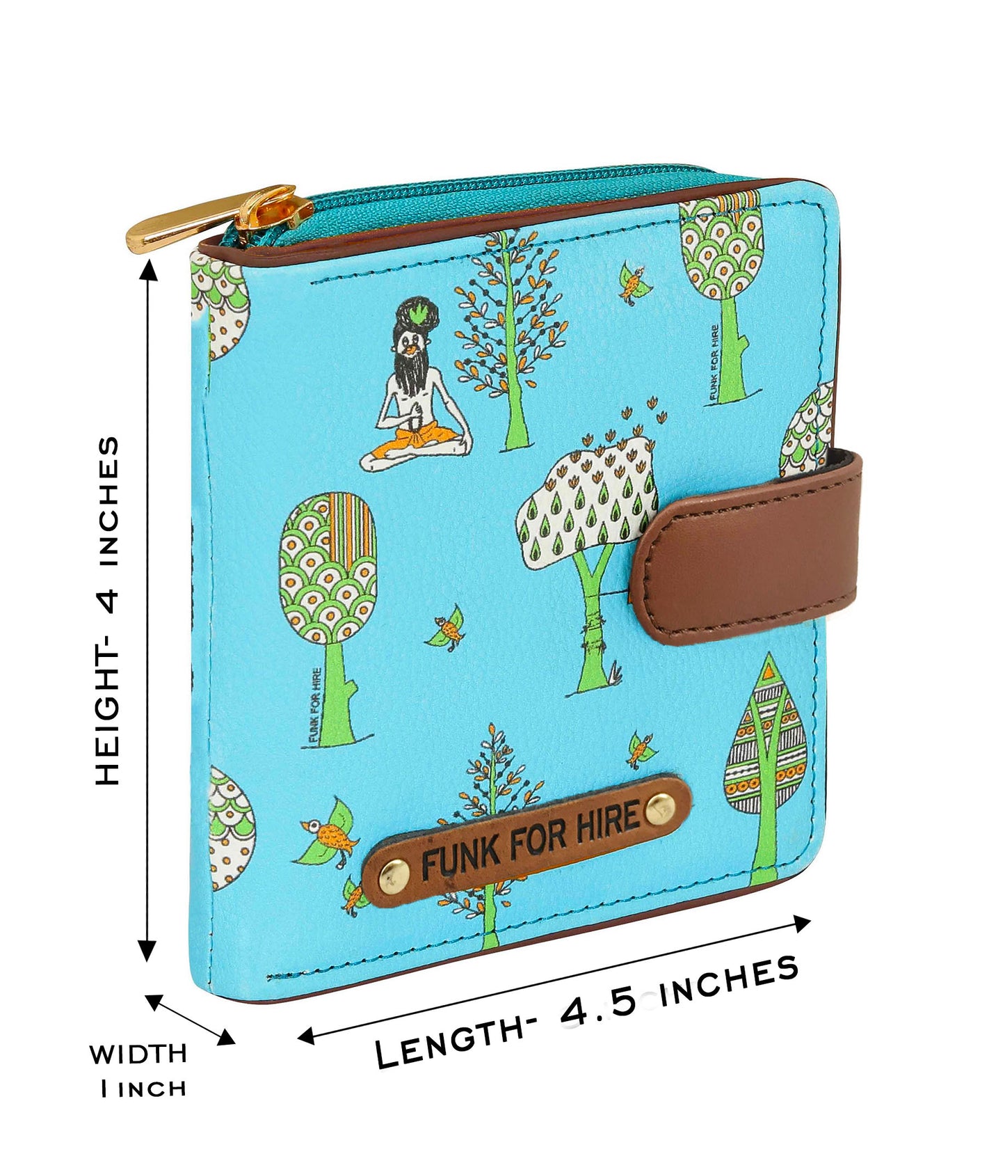 Combo Offers : Tree Laptop Teal Handbag & Loop Aqua Wallet