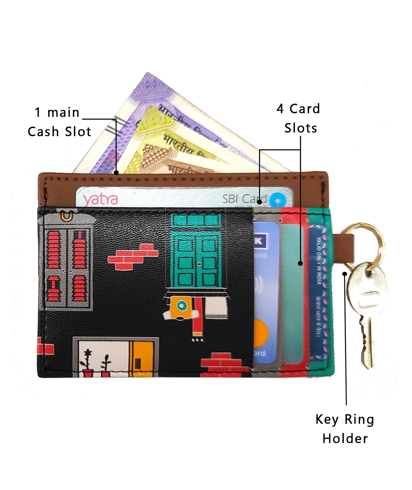 Combo Offers : Wall Laptop Black Sleeve & Wall Card Black Wallet