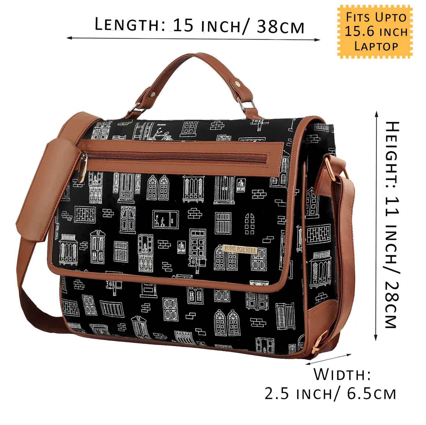 Combo Offers :Wall Flap Laptop Black Bag & Pocket Black Wallet