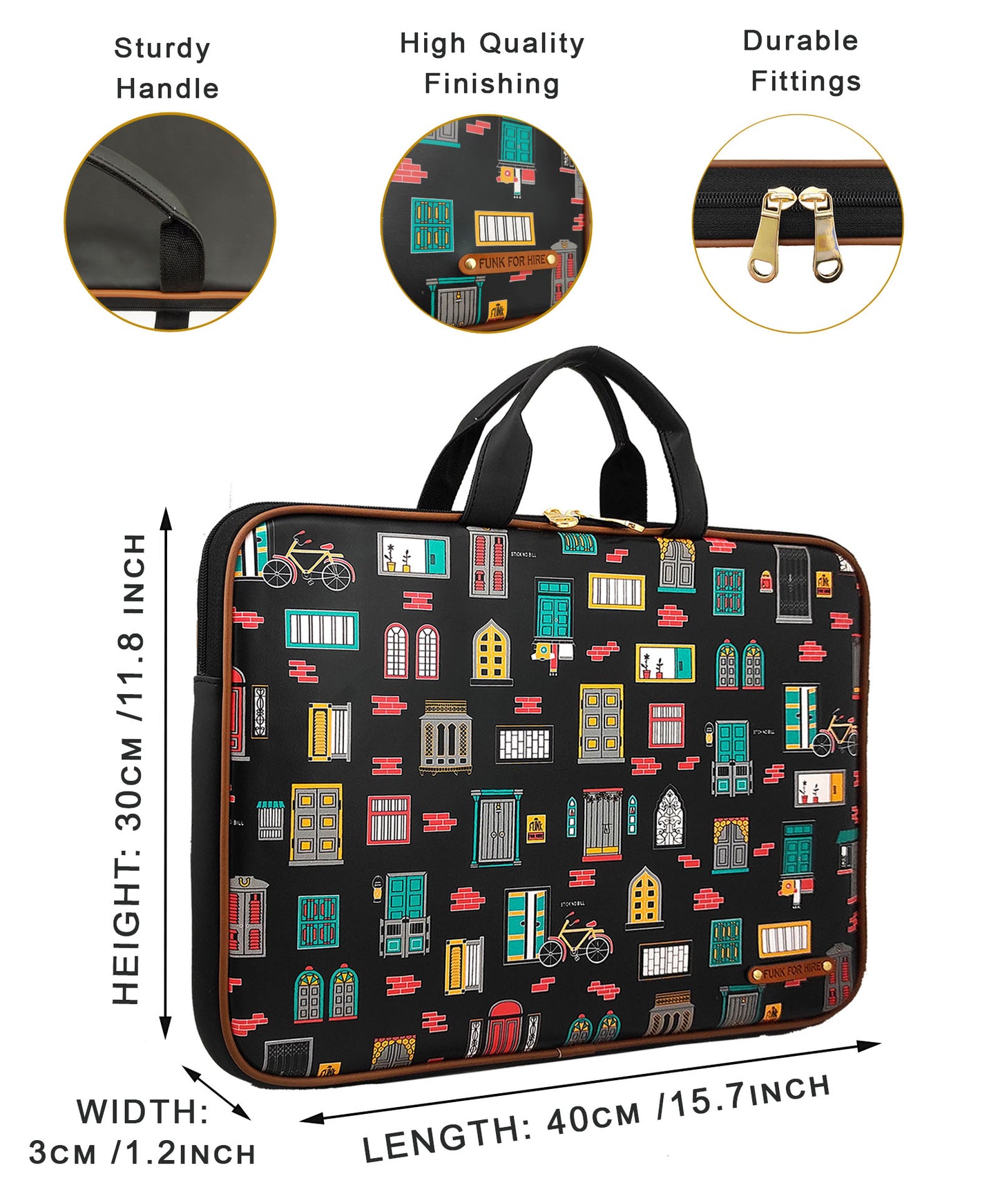 Combo Offers : Wall Laptop Black Sleeve & Wall Card Black Wallet