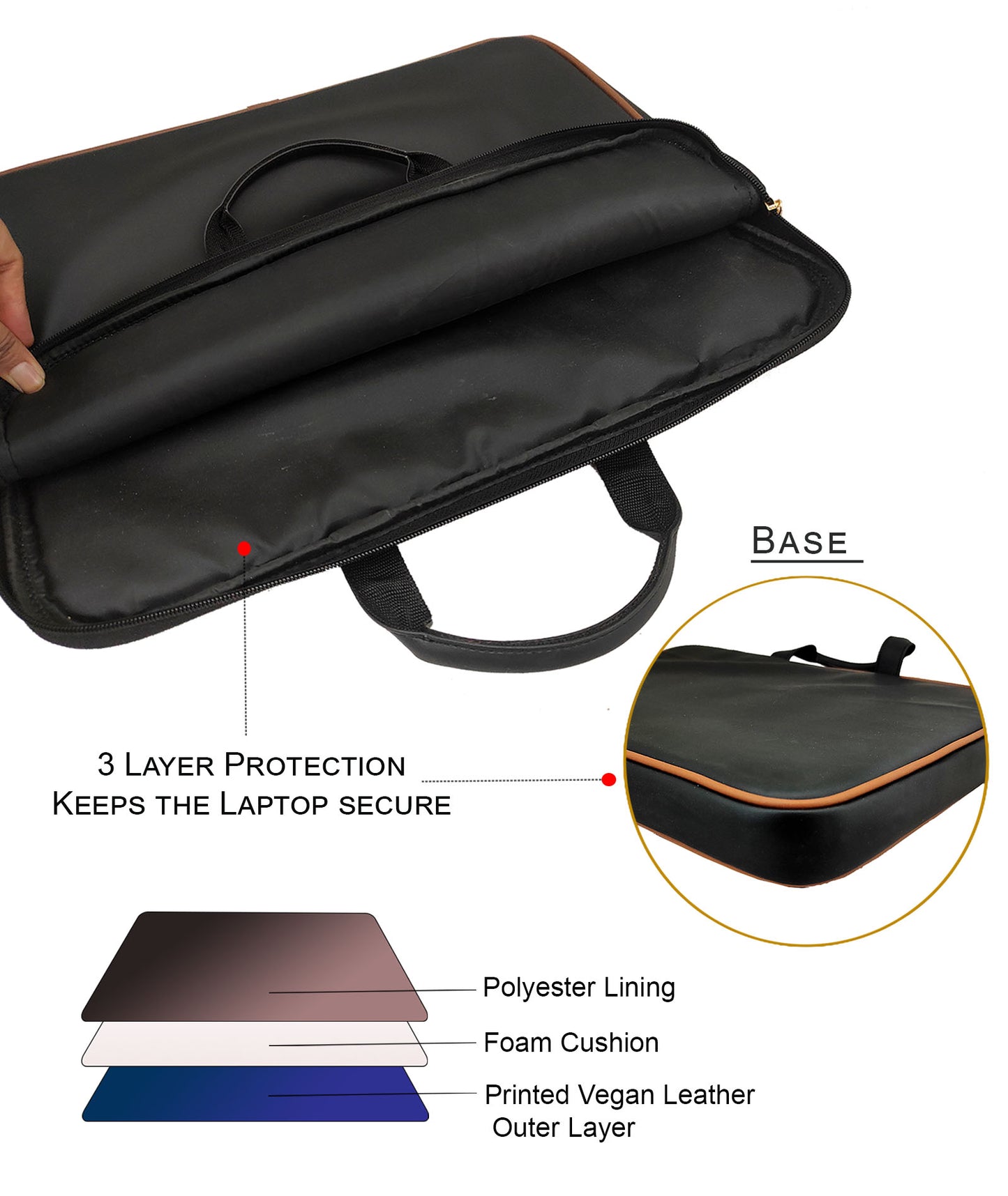 Combo Offers : Wall Laptop Black Sleeve & Wall Card Black Wallet