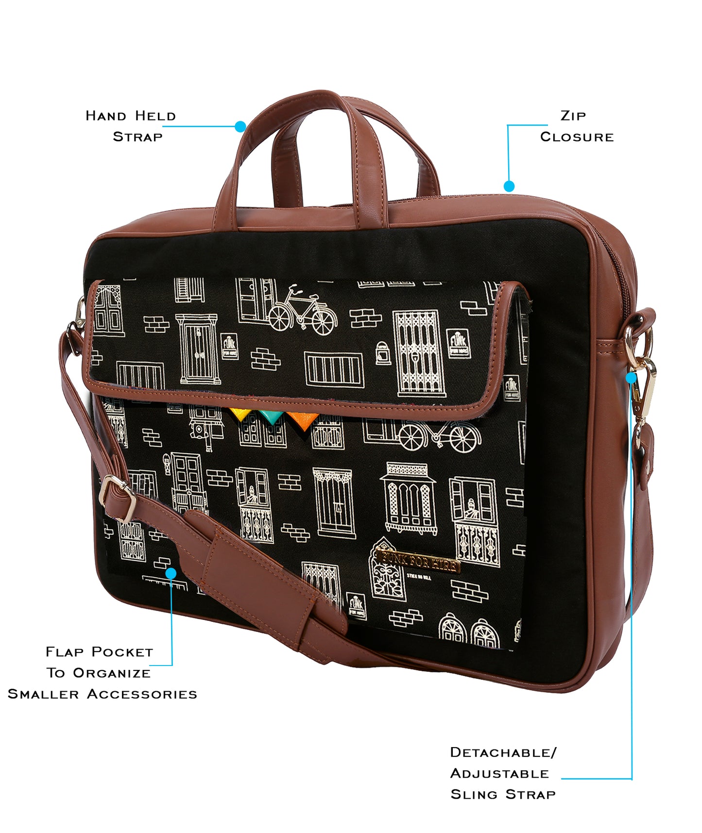 Wall One Pocket Laptop Bag 17 inch