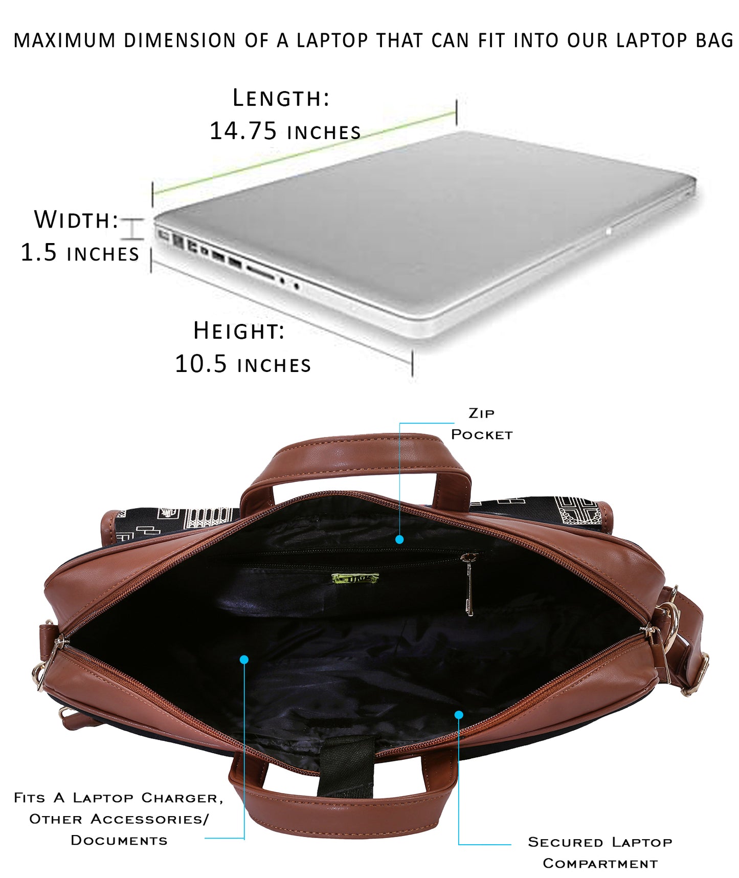 Wall One Pocket Laptop Bag 15.6 inch