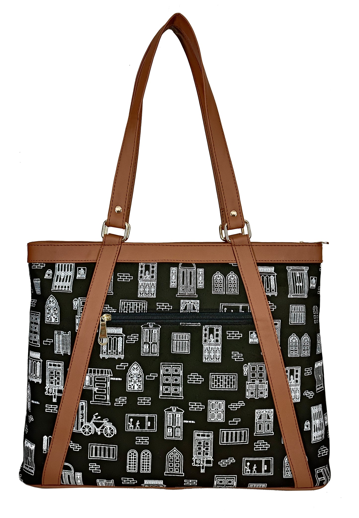 Tote Handbag Wall Black