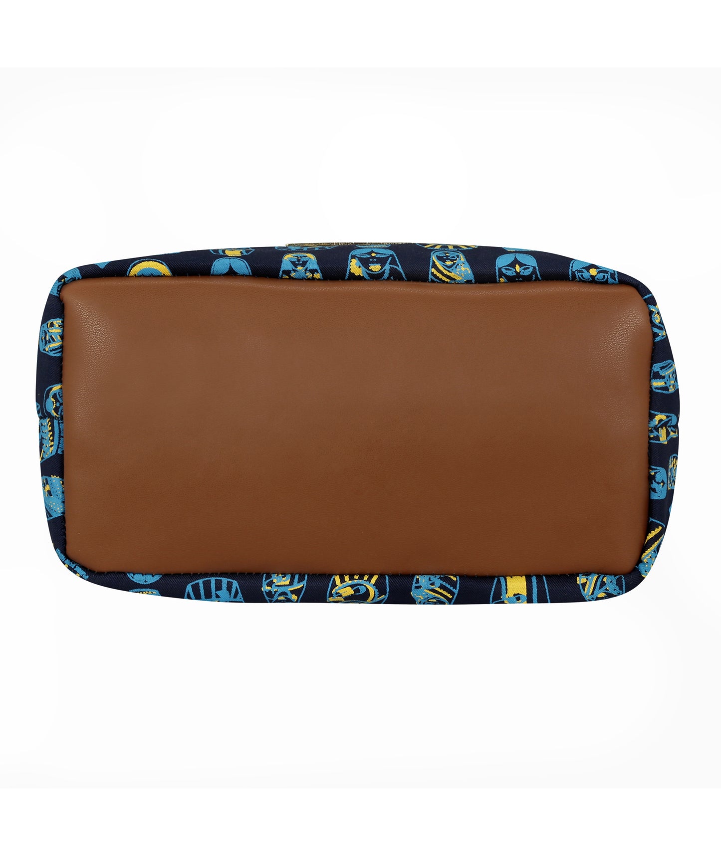 Doll Printed Drawstring Sling Bag Navy Blue