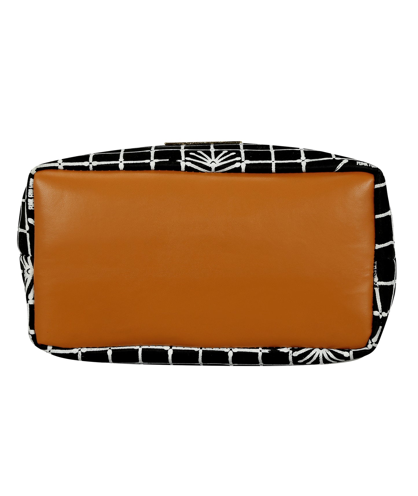Match Checks Drawstring Sling Bag Black