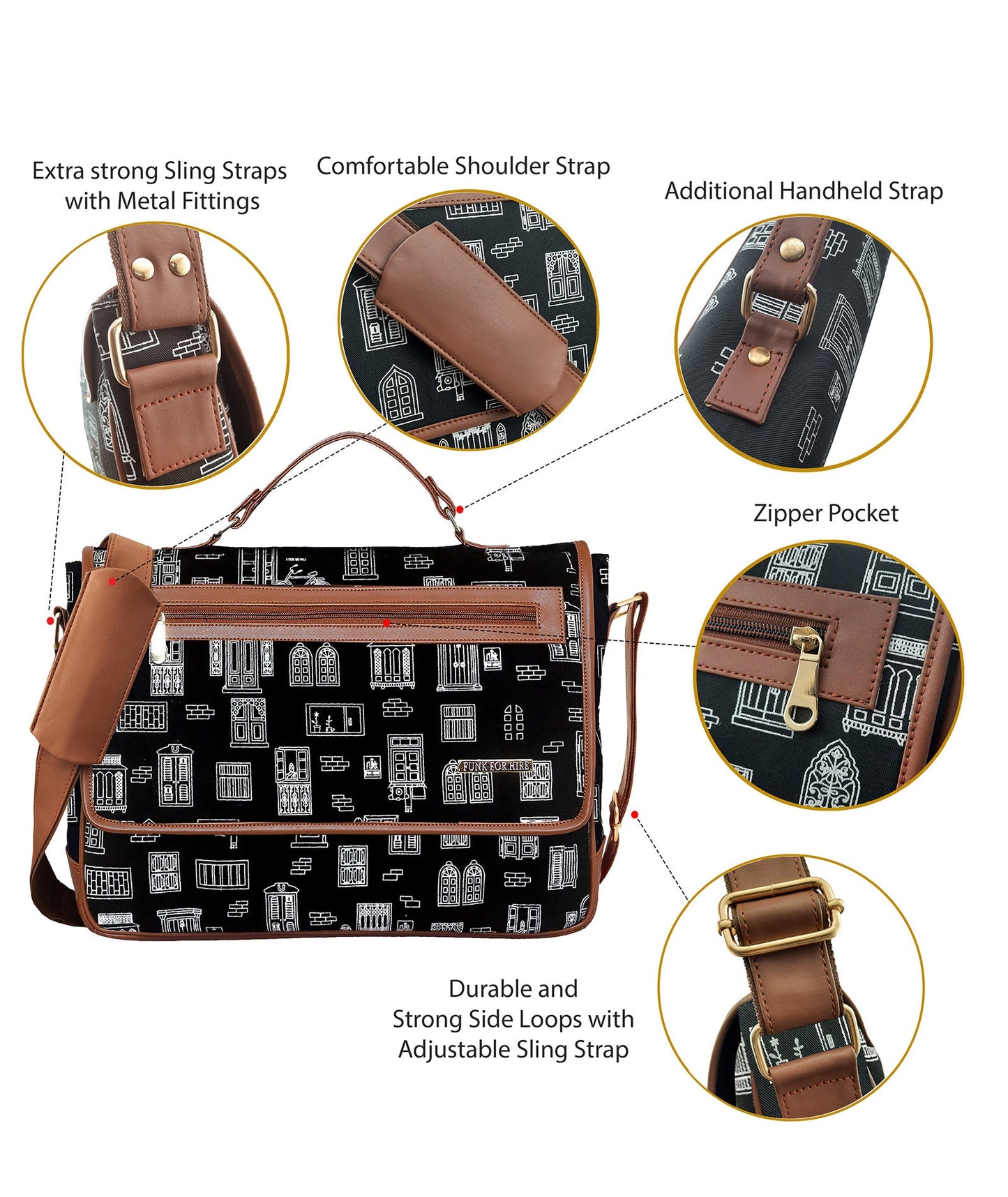 Combo Offers :Wall Flap Laptop Black  Bag & Card Black Wallet