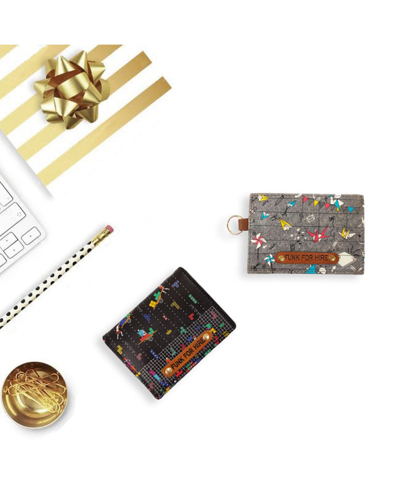 Combo Offers : Tetris Black Pocket & Origami Grey Card Wallet