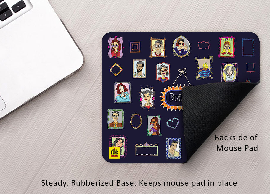 Personalized Photo Frames Printed Navy Anti - Slip Mouse Pad