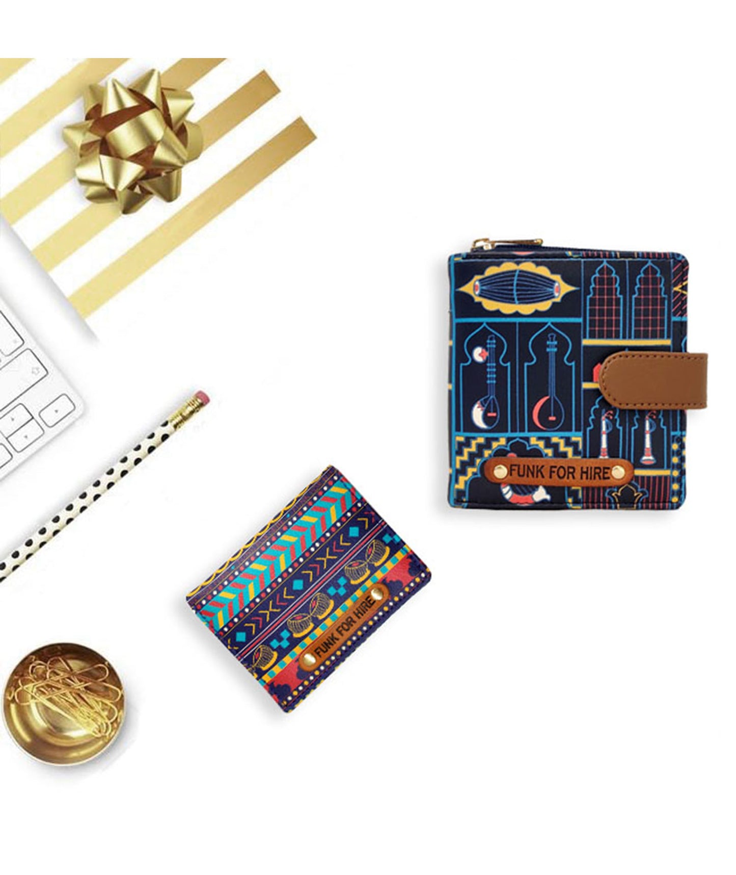 Combo Offers : Music Wall Loop Navy & Pocket Music Bdr Wallet Multi