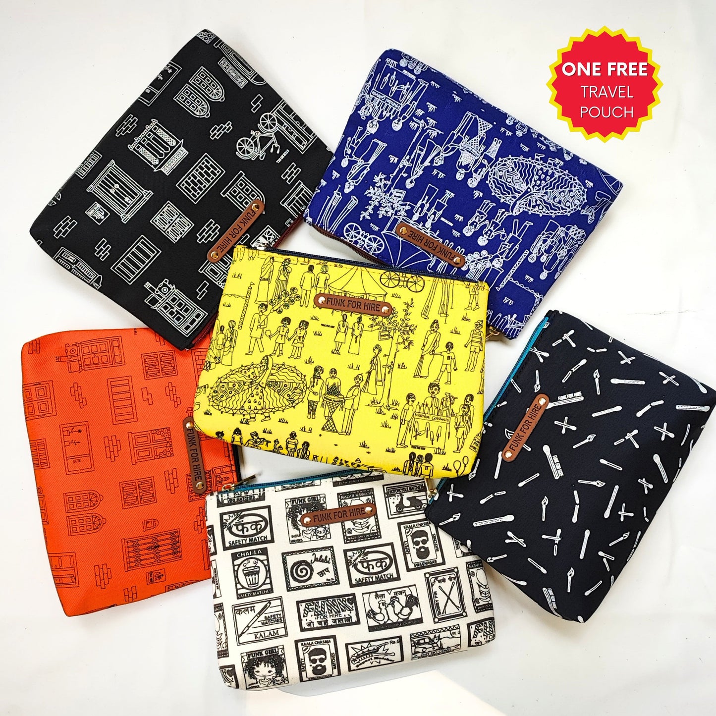 FREE Travel Printed Pouch: * (ONE piece Only)