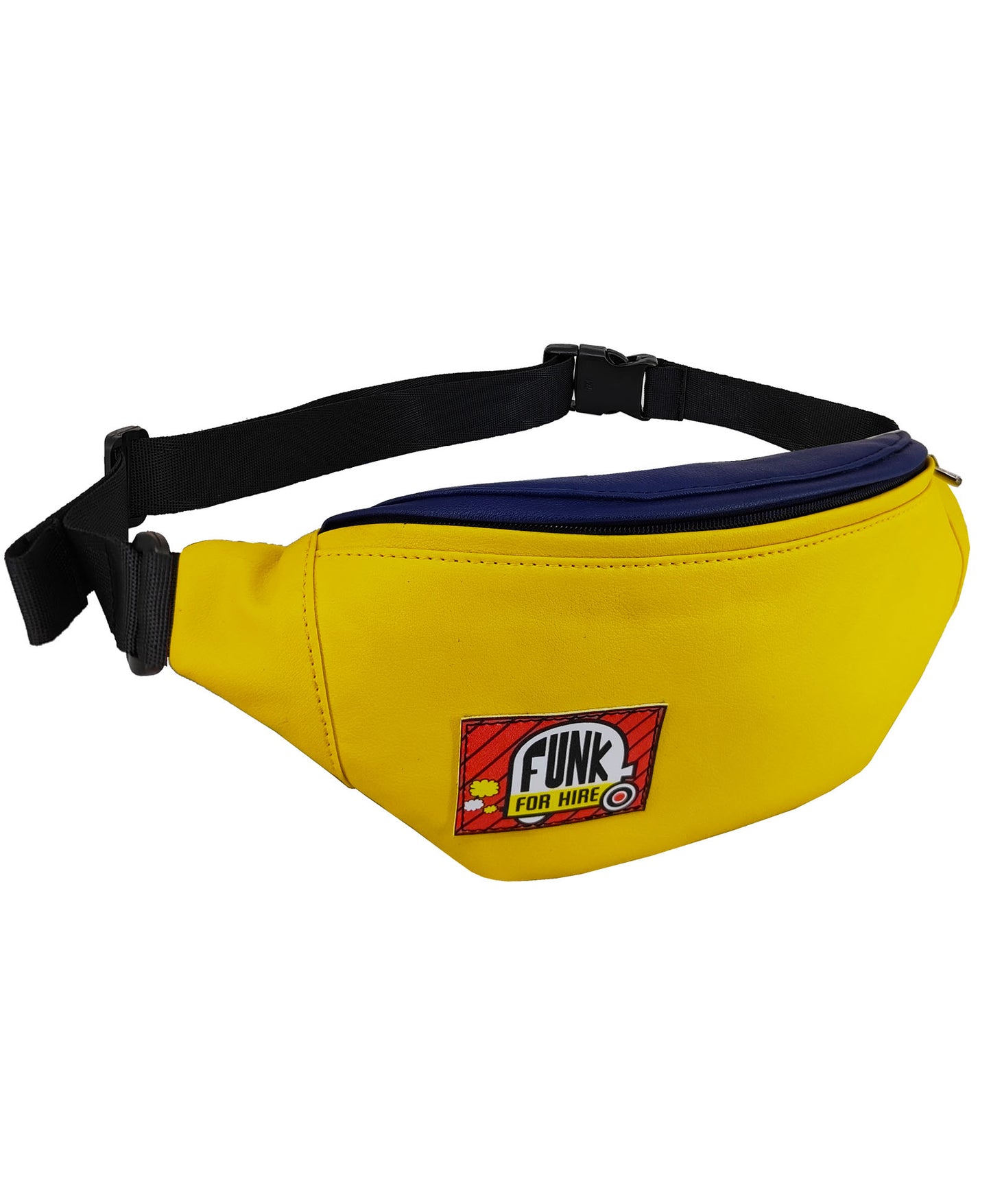 Yellow and Navy Fanny Pack / Chest Bag