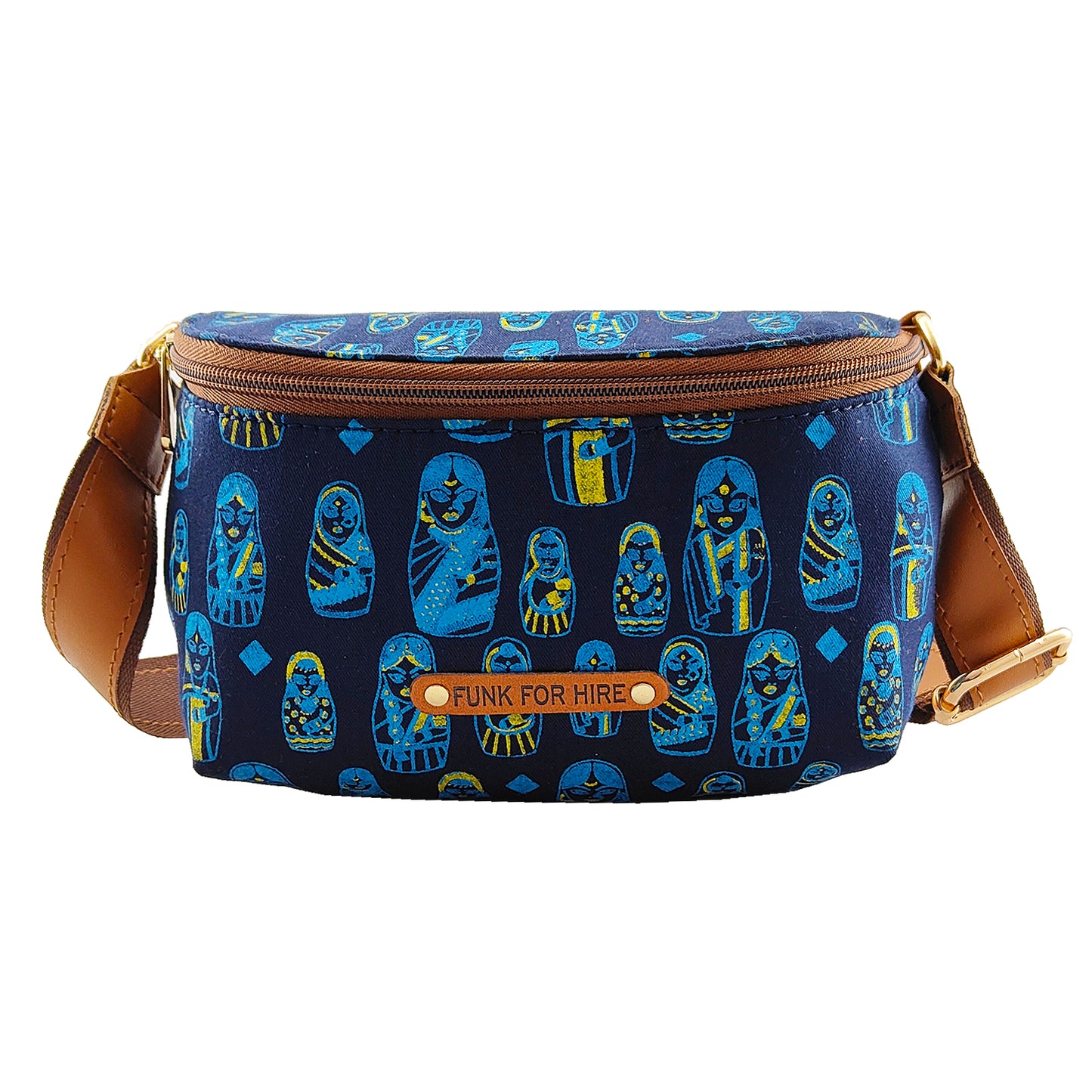 Doll  Printed  Fanny Pack  Navy