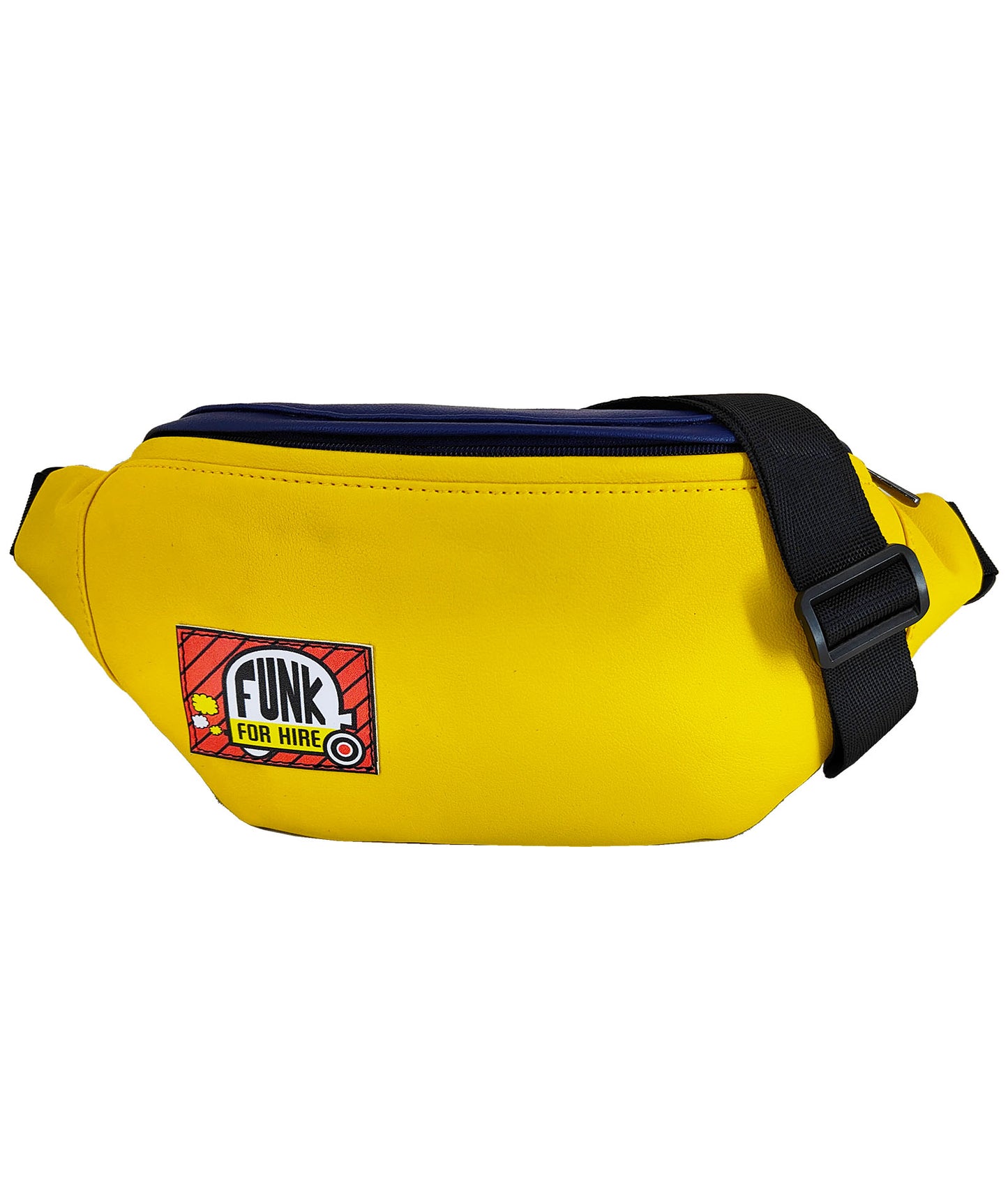 Yellow and Navy Fanny Pack / Chest Bag