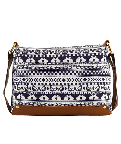 💥Combo Offers : Music Border Box White Sling Bag & Music Wall Pocket navy Wallet