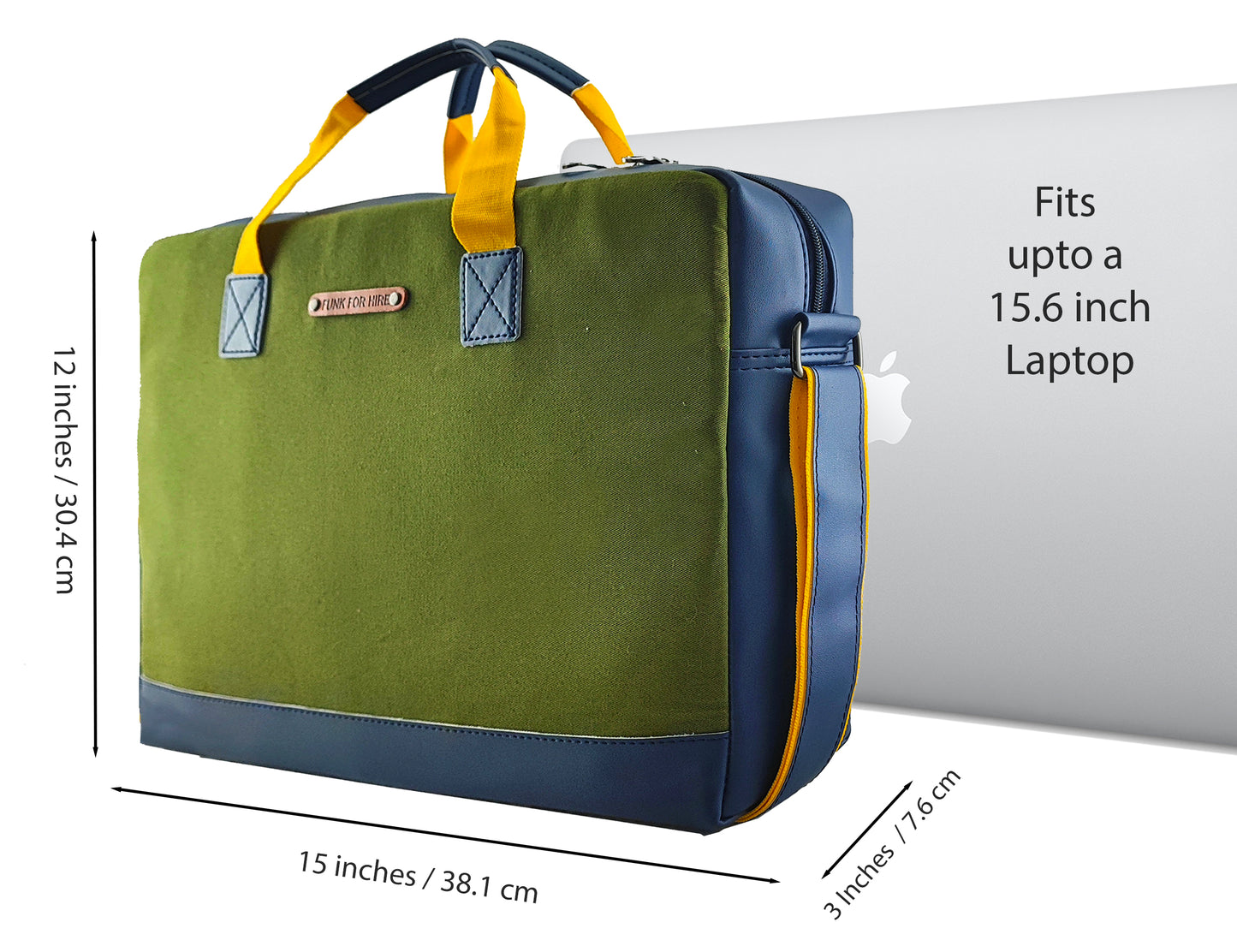 Olive Box Laptop Bag 15.6 inch Navy