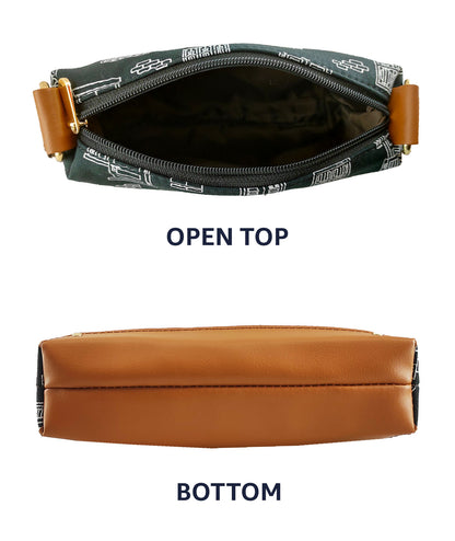 Combo Offers : Wall Box Black Sling Bag & Tree Pocket  Yellow Wallet