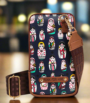 Mobile Phone Sling Bag Doll Navy