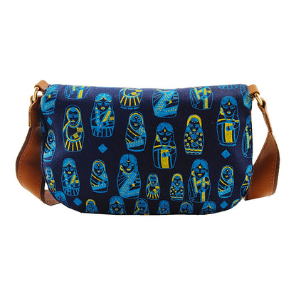 Doll  Printed  Fanny Pack  Navy