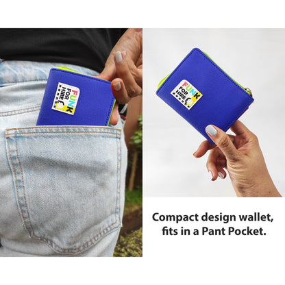 Combo Offers : Yellow Chest Bag & Zip Pocket Wallet Blue