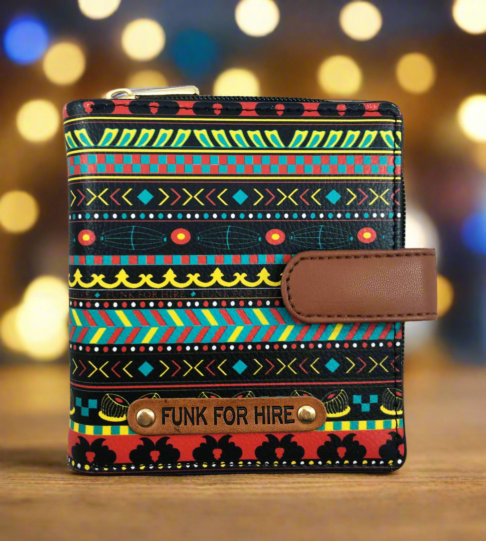 Music Border Loop Wallet Multicolour
