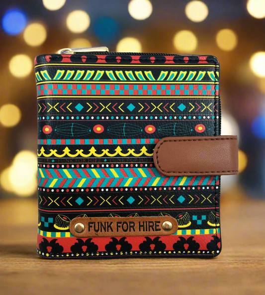 Music Border Loop Wallet Multicolour