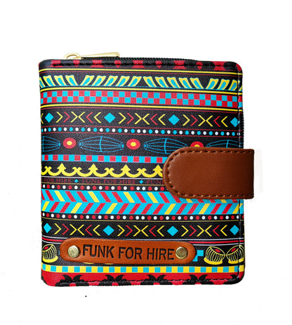 Music Border Loop Wallet Multicolour