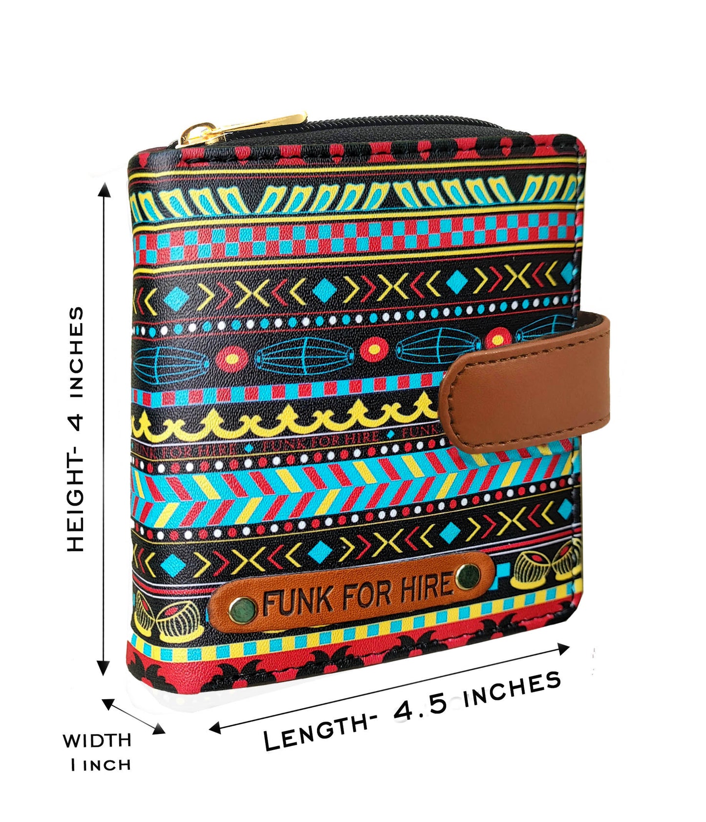 Music Border Loop Wallet Multicolour