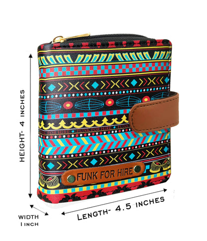 Music Border Loop Wallet Multicolour