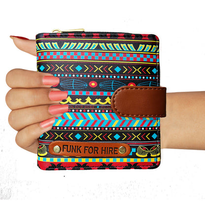 Music Border Loop Wallet Multicolour