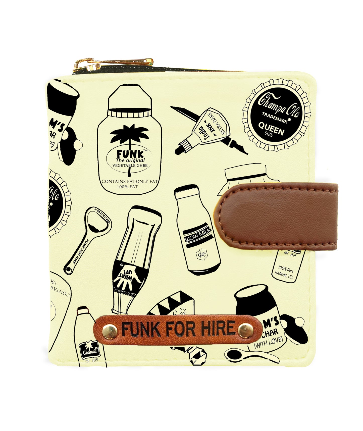 Bottle Loop Wallet White