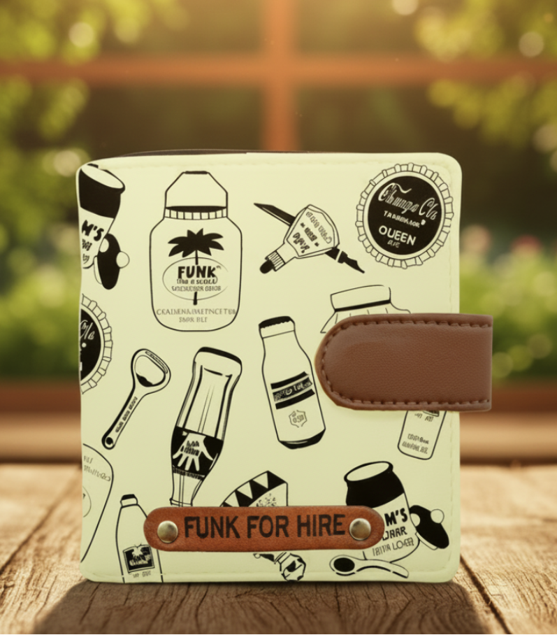Bottle Loop Wallet White
