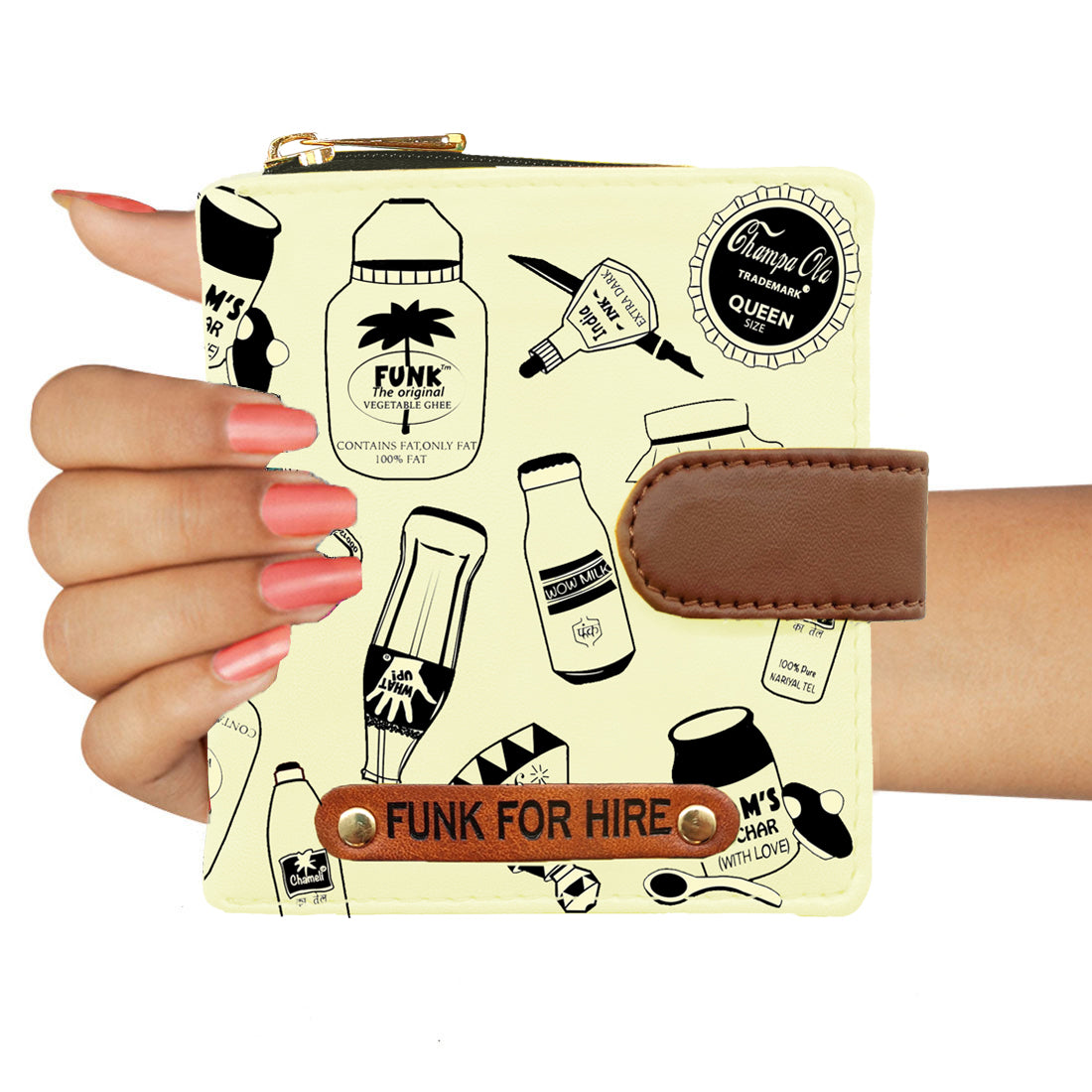 Bottle Loop Wallet White
