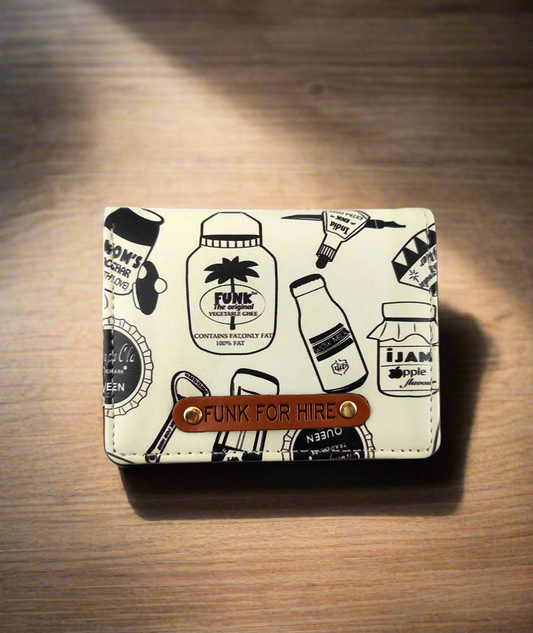 Bottle White Pocket Wallet