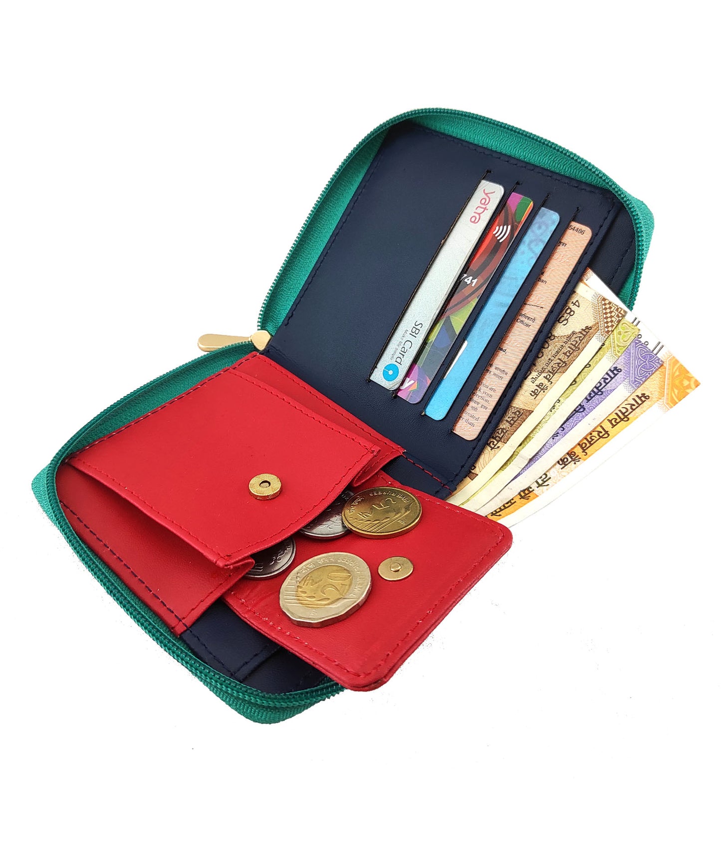 Doll Turquoise Square Wallet
