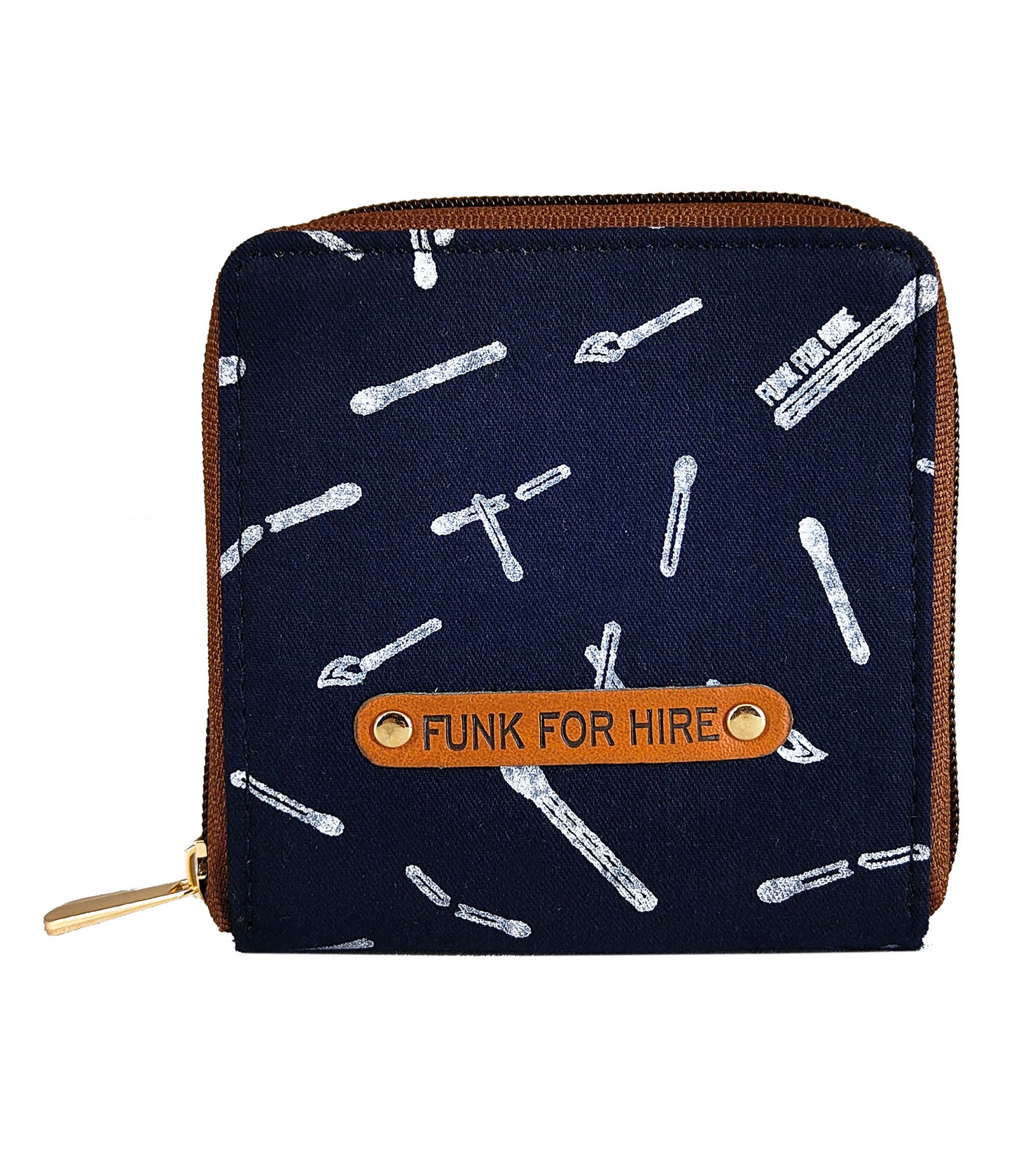 Match Stick Navy Square Wallet