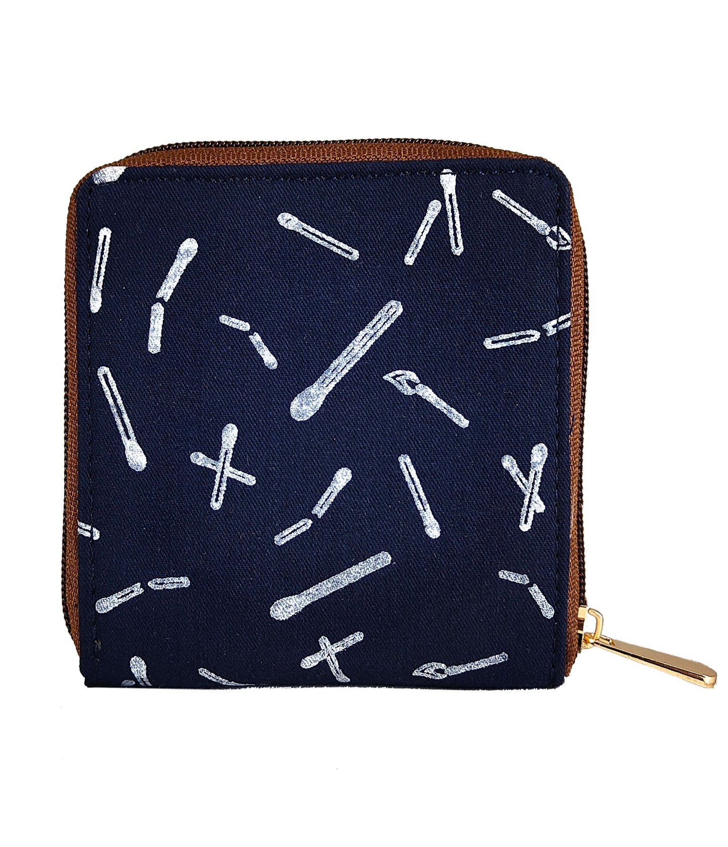 Match Stick Navy Square Wallet