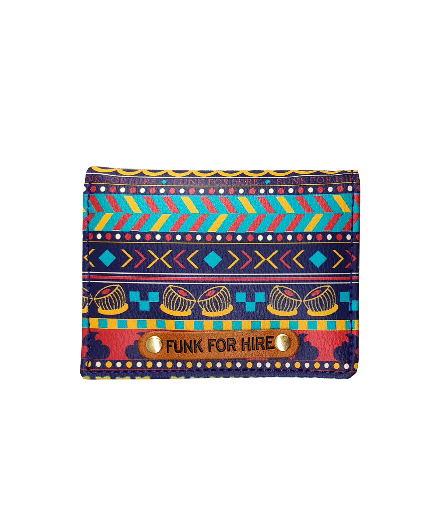 Combo Offers : Music Border Box White Sling Bag & Pocket Multicolour Wallet