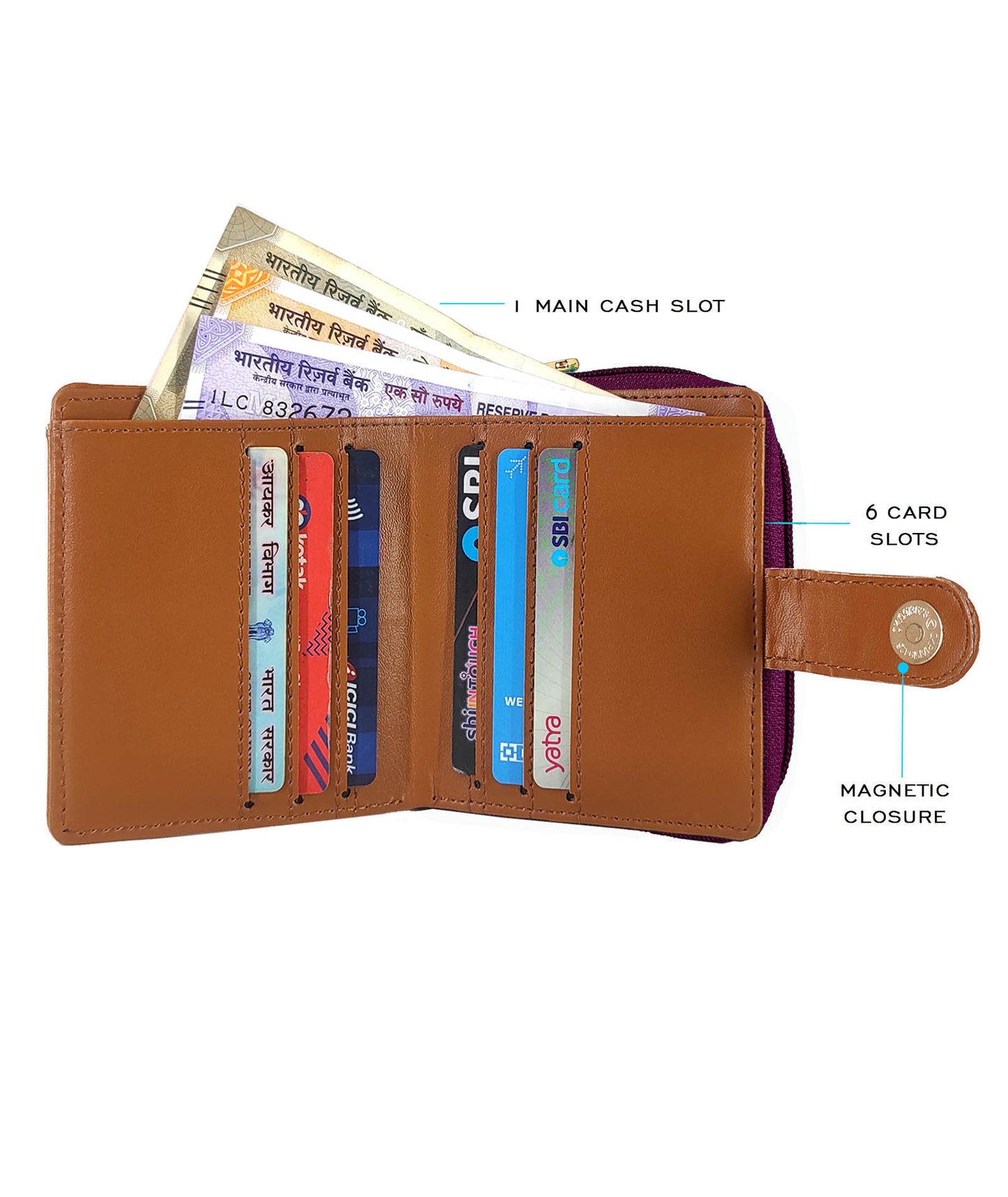 Music Wall Loop Wallet Purple