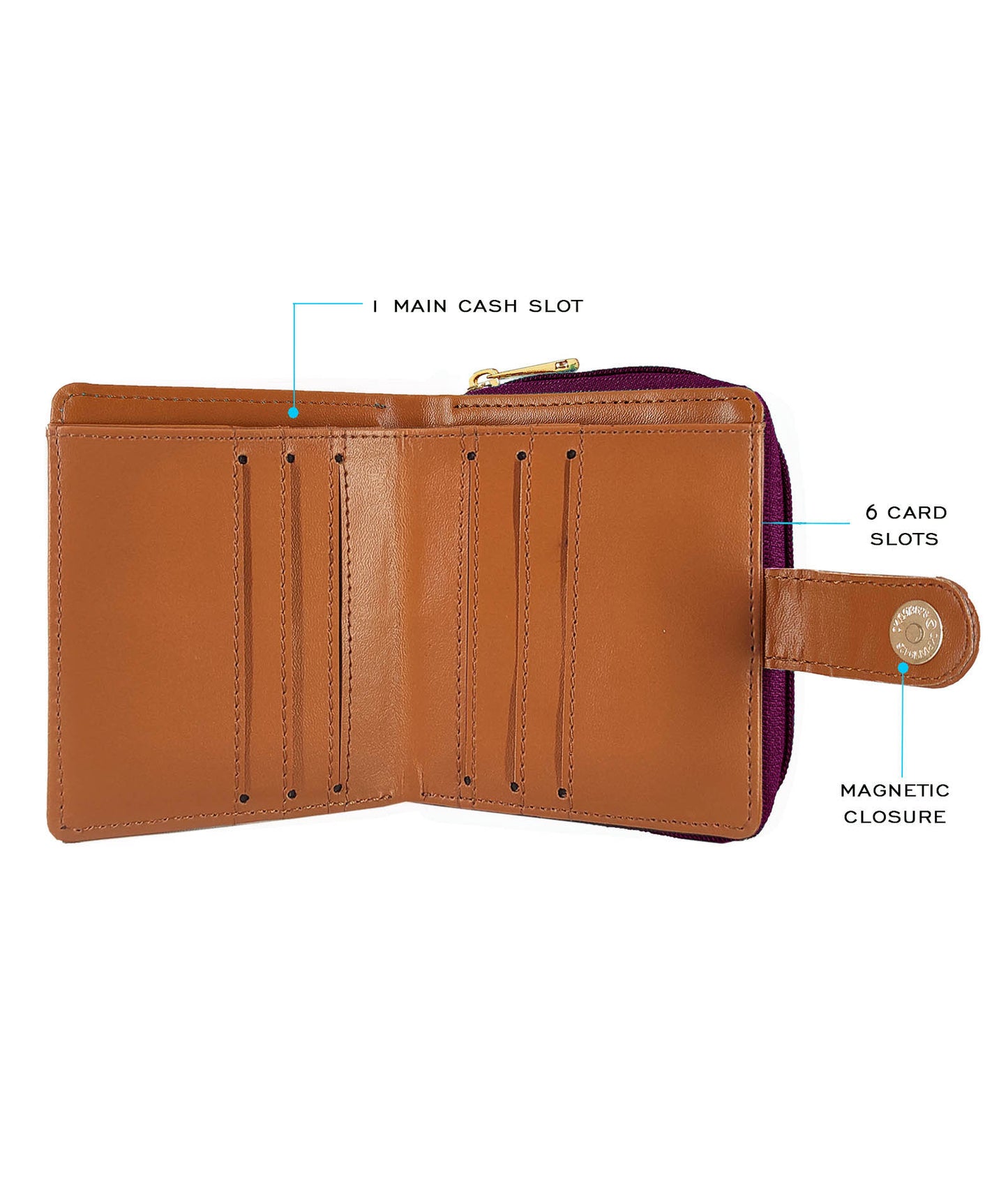 Music Wall Loop Wallet Purple