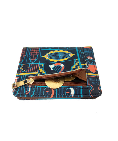 💥Combo Offers : Music Wall Drawstring Sling Bag Navy & Pocket Navy Wallet
