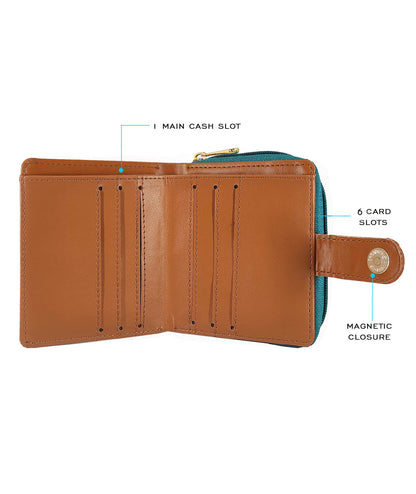 Latain Loop Wallet Aqua Blu