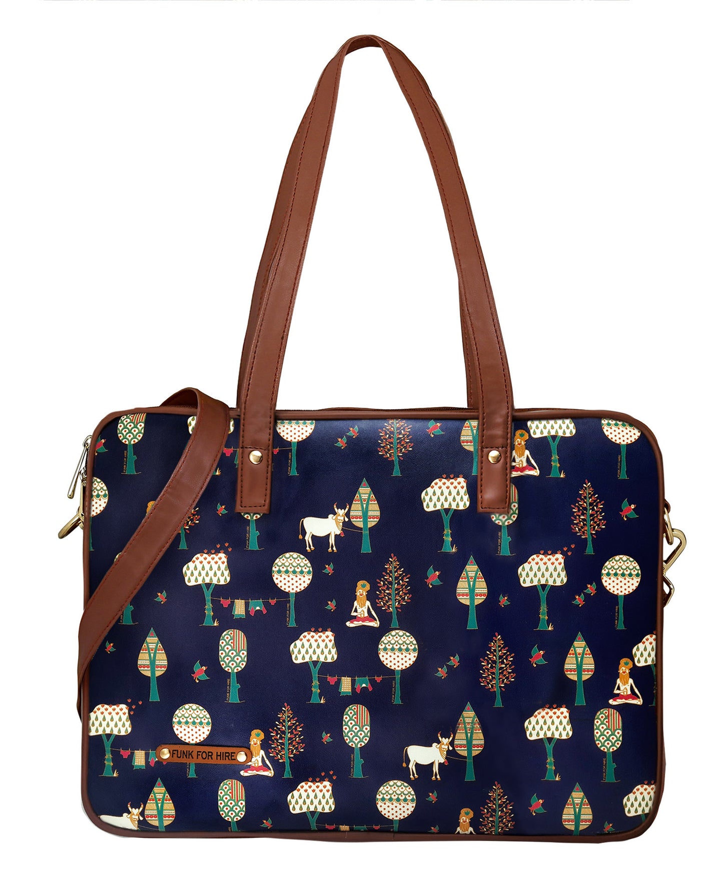 Laptop Handbag Tree Navy