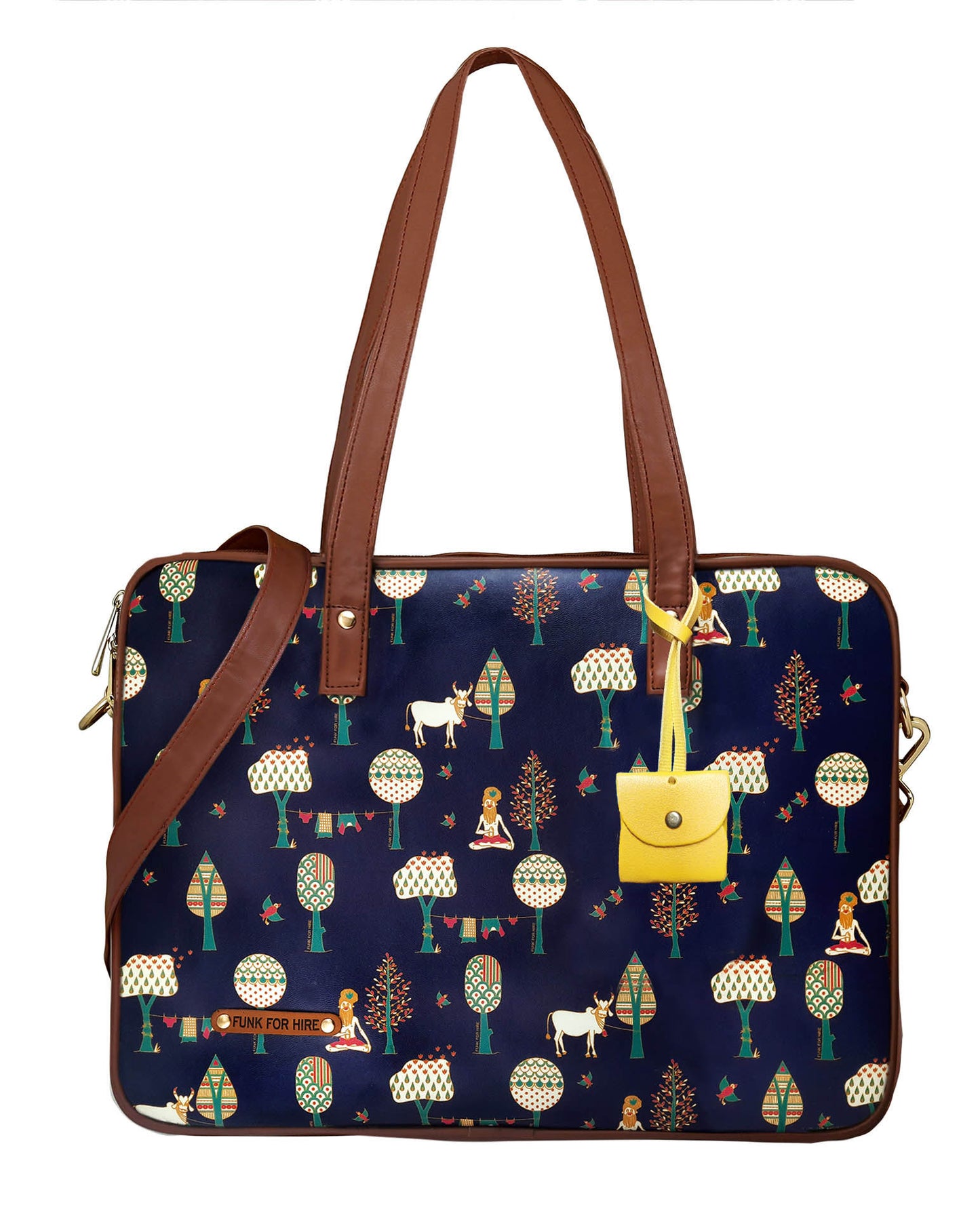 Laptop Handbag Tree Navy