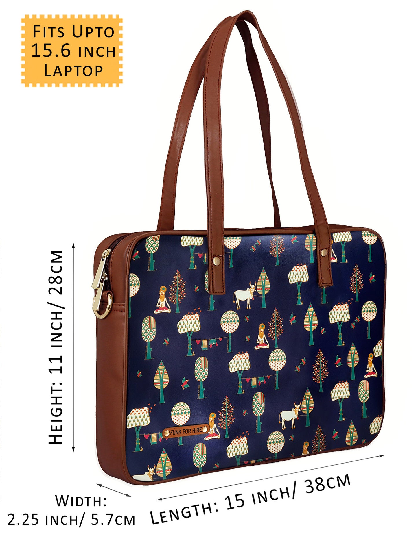 Laptop Handbag Tree Navy