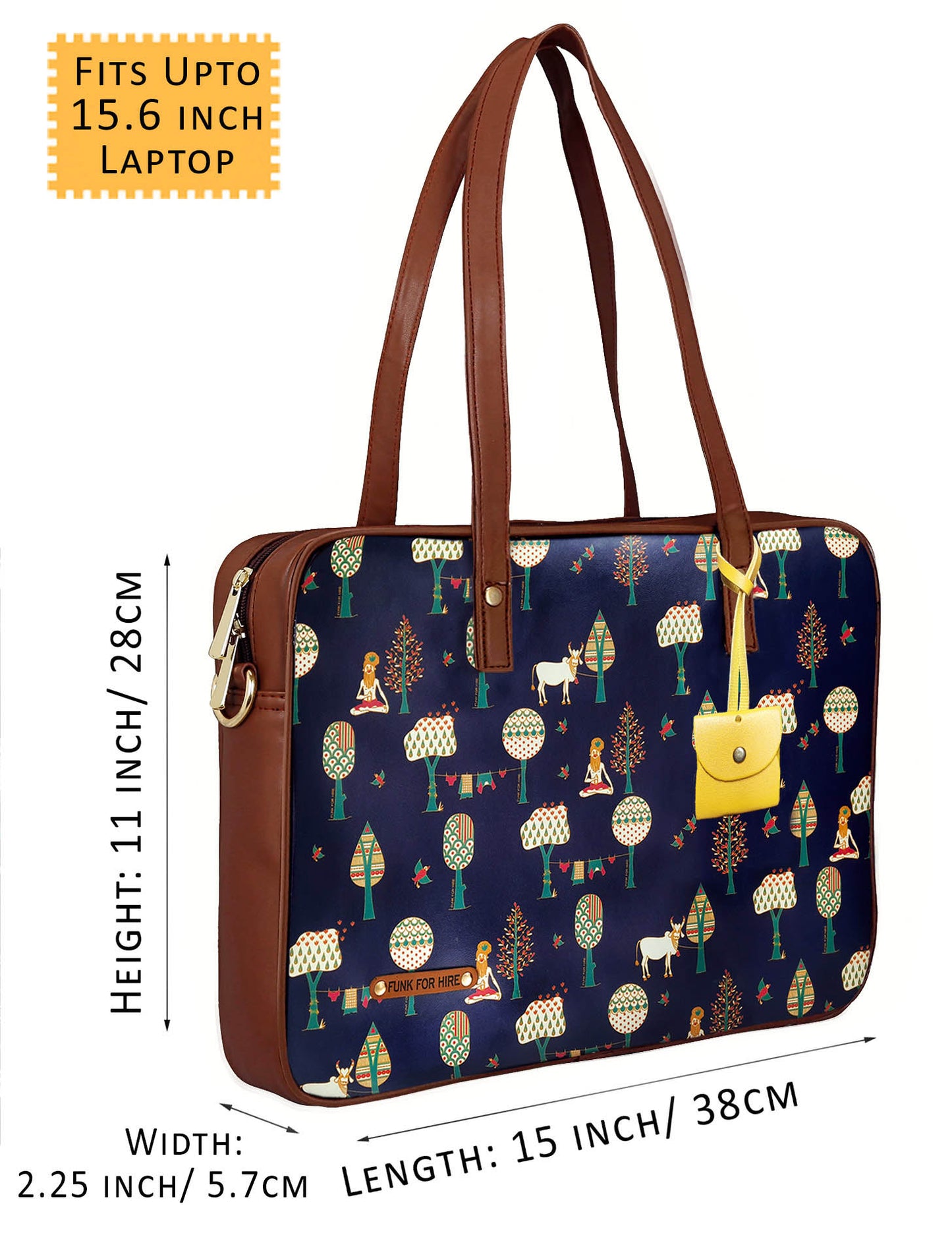 Laptop Handbag Tree Navy